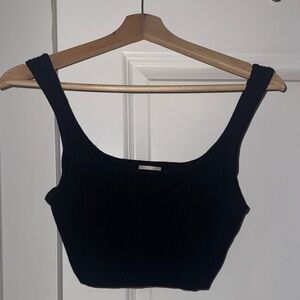 Wilfred Black Knit Crop Top
